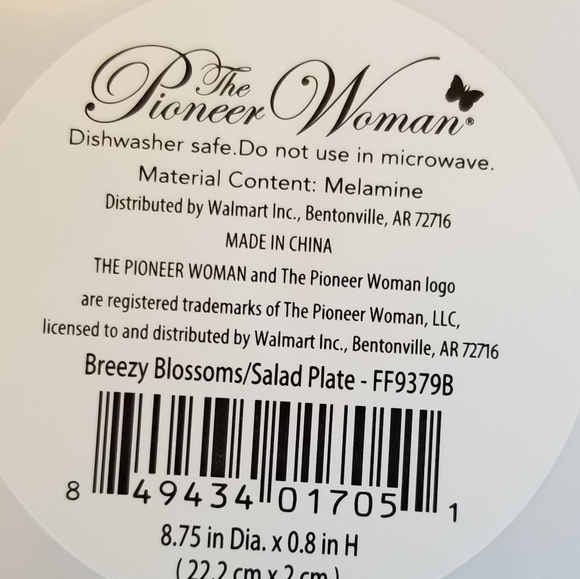 Pioneer woman Breezy blossom/salad plate set - Picture 4 of 4